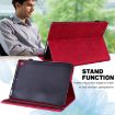 Samsung Galaxy Tab A 8.0 (2019) Red Peacock Flip Leather Case with Wallet - 8