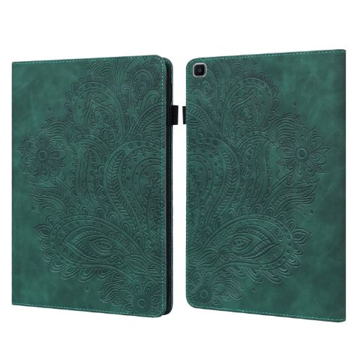 Samsung Galaxy Tab A 8.0 (2019) T290 Peacock Flip Case Wallet Green - 1