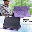 Samsung Galaxy Tab S2 9.7 T815 Peacock Pattern Flip Leather Case Purple - 8
