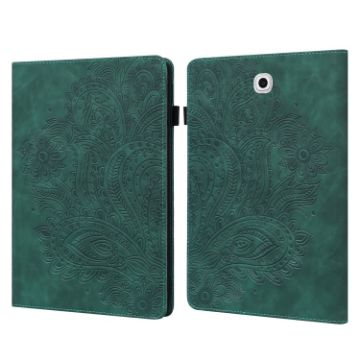 Samsung Galaxy Tab S2 9.7 T815 Green Peacock Flip Leather Case with Wallet - 1