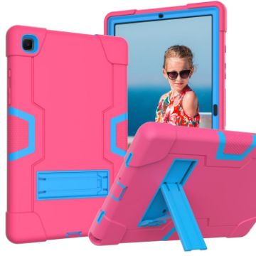 Shockproof Case for Samsung Galaxy Tab A7 10.4 (2020) - Rose Red/Blue - 1