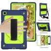 Samsung Galaxy Tab A7 10.4 Case, Silicone + PC, Navy Blue/Yellow-Green - 4
