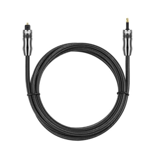 EMK 1.5m Toslink to Mini Toslink Optical Audio Cable OD6.0mm 3.5mm - 1