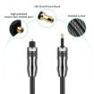 EMK 1.5m Toslink to Mini Toslink Optical Audio Cable OD6.0mm 3.5mm - 5