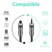 EMK 1.5m Toslink to Mini Toslink Optical Audio Cable OD6.0mm 3.5mm - 7
