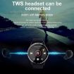 H6 1.28" Touch Screen Smart Watch, IP67 Waterproof, Bluetooth Call, Black - 8