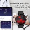 T88 Smart Watch 1.28" TFT Screen, IP67 Waterproof, Temp/Sleep/Heart Rate Monitoring (Blue) - 9