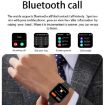 P6 1.54" TFT Smartwatch, IP68 Waterproof, Bluetooth Call, Sleep & Heart Rate Monitoring (Black) - 6