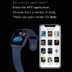 DW35PRO 1.75" IPX7 Waterproof Smart Watch, Bluetooth, Sleep & Heart Rate Monitor, Blue Silicone Strap - 9