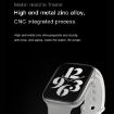 DW35PRO 1.75" IPX7 Waterproof Smart Watch, Steel Strap, Bluetooth, Silver - 7