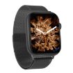 DW35PRO 1.75" IPX7 Waterproof Smart Watch, Steel Strap, Bluetooth, Black - 2