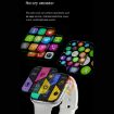 DW35PRO 1.75" IPX7 Waterproof Smart Watch, Steel Strap, Bluetooth, Black - 8