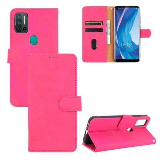 Ulefone Note 11P Rose Red PU Leather Flip Case with Card Slots & Holder - 1