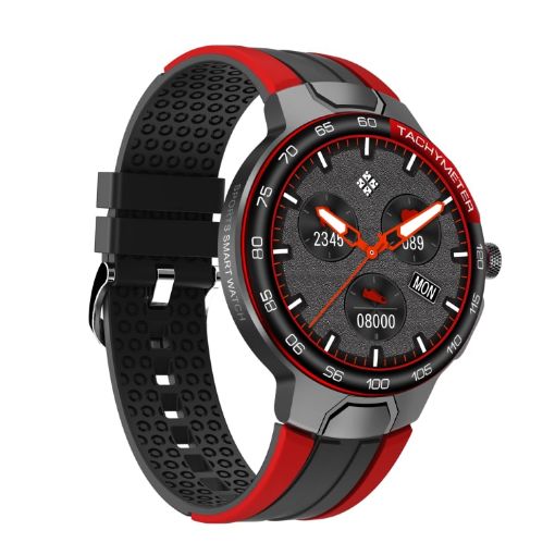 E15 1.28" IPS Smart Wristband, IP68 Waterproof, Menstrual & Heart Rate Monitor (Red) - 1