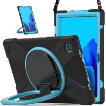 Samsung Galaxy Tab A7 10.4 (2020) T500/T505 Protective Case Black+Blue - 1