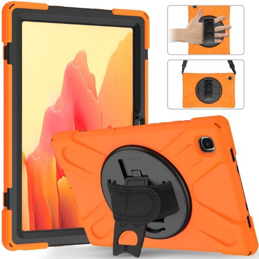 Shockproof Silicone + PC Case for Samsung Galaxy Tab A7 10.4 2020 - Orange - 1
