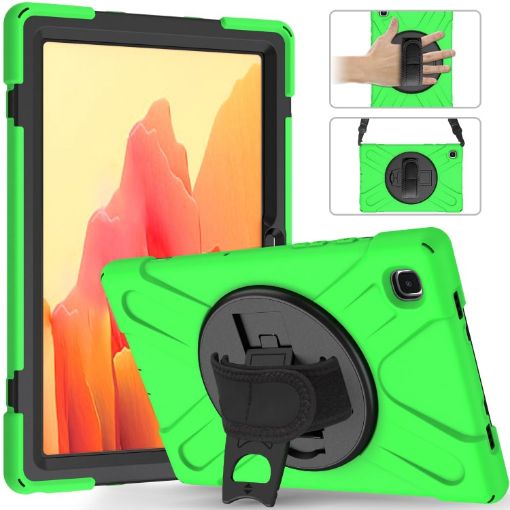 Shockproof Silicone + PC Case for Samsung Galaxy Tab A7 10.4 2020 - Green - 1