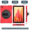 Shockproof Red Case for Samsung Galaxy Tab A7 10.4 2020 with Straps & Protector - 3