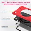 Shockproof Red Case for Samsung Galaxy Tab A7 10.4 2020 with Straps & Protector - 4