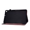 Samsung Galaxy Tab A7 Lite T220 Red Leather Case with Holder & Slots - 4