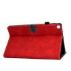 Samsung Galaxy Tab A7 Lite T220 Red Leather Case with Holder & Slots - 5