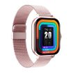 GT20 1.69" TFT Smart Watch, IP67 Waterproof, Steel Strap Pink - 2