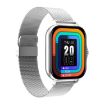 GT20 1.69" TFT Smart Watch, IP67 Waterproof, Steel Strap Silver - 2