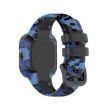 Garmin Vivofit JR3 Camouflage Blue Silicone Watch Band Replacement - 2