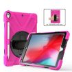 Shockproof Rose Red Silicone PC Case for iPad Pro 10.5 with Straps & Slot - 2