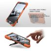 Shockproof Orange Silicone + PC Case with Holder for iPad Pro 10.5 - 6