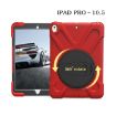 Shockproof Red Silicone + PC Case with Holder for iPad Pro 10.5 - 3