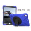 Shockproof Dark Blue Silicone + PC Case with Holder for iPad Pro 10.5 - 4