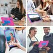 Shockproof Case for Samsung Galaxy Tab A7 10.4 (2020) - Rose Red/Blue - 6