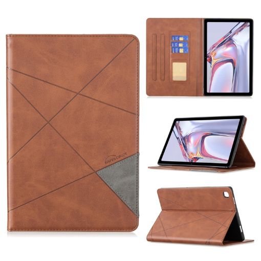 Samsung Galaxy Tab A7 10.4 (2020) Brown Leather Case with Card Slots - 1