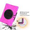 Shockproof Rose Red Case for Microsoft Surface Pro X/2021 with Straps & Pen Slot - 7