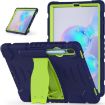Samsung Galaxy Tab S6 T860 Shockproof Case with Holder - NavyBlue/Lime - 2