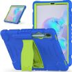 Samsung Galaxy Tab S6 T860 Shockproof Case with Holder Blue+Lime - 2