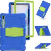 Samsung Galaxy Tab S6 T860 Shockproof Case with Holder Blue+Lime - 4