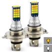 V6 H4 Car LED Fog Light 2PCS 30W 3000LM Double Color IP65 30LEDs SMD-2525 - 1