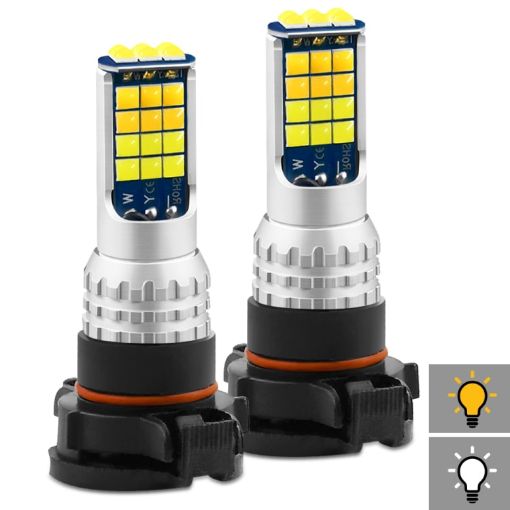 V6 H16 30W 3000LM IP65 Car LED Fog Light 2PCS Double Color 30LEDs SMD-2525 - 1
