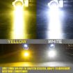 V6 H16 30W 3000LM IP65 Car LED Fog Light 2PCS Double Color 30LEDs SMD-2525 - 6