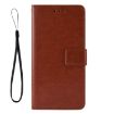 Ulefone Note 10 Leather Case - Flip, Card Slots, Lanyard, Brown - 2