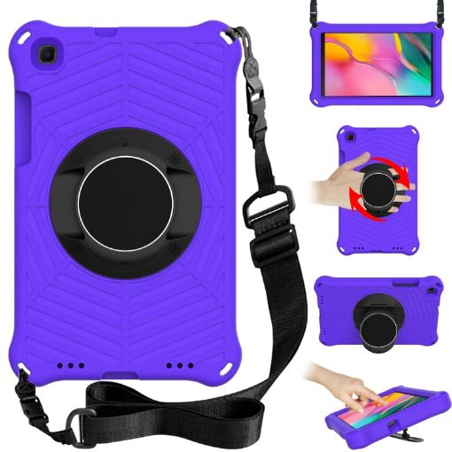 Samsung Galaxy Tab A 8.0 2019 SM-T290/295 Purple EVA Case with Strap - 1