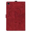 Samsung Galaxy Tab A7 10.4 Love Butterfly Flip Leather Case Red - 3
