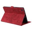 Samsung Galaxy Tab A7 10.4 Love Butterfly Flip Leather Case Red - 5