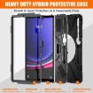 Samsung Galaxy Tab S7 FE/S7+/S9+/S8+ Black Silicone PC Case with Strap - 3