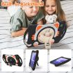 Samsung Galaxy Tab A7 10.4 2020 Cat King Kids Shockproof Case Black Orange - 3