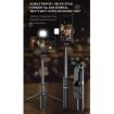 Q02S Fill Light Bluetooth Selfie Stick Tripod Phone Holder - Black - 2