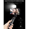 Q02S Fill Light Bluetooth Selfie Stick Tripod Phone Holder - Black - 3