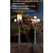 Q02S Fill Light Bluetooth Selfie Stick Tripod Phone Holder - Black - 4